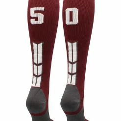 Best Sale ๐ MadSportsStuff Maroon Player ID Custom Number Over The Calf ๐งฆ Socks For ๐ฅ Softball โพ Baseball Football Boys And ๐ง Girls ๐ฅ Softball ๐งฆ Socks ๐ 158 MadSportsStuff Maroon Player ID Custom Number Over The Calf Socks For Softball Baseball Football Boys And Girls Softball Socks