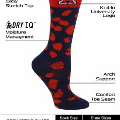 Buy โญ TCK All Schools Arizona Wildcats ๐งฆ Socks ๐ฉ Womens Savage Crew ๐งฆ Socks ๐ฏ 7 TCK All Schools Arizona Wildcats Socks Womens Savage Crew Socks