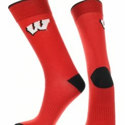 TCK Wisconsin Badgers Dress Socks Dean's List Crew Length Socks