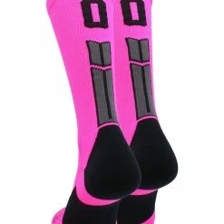 Best deal ๐ฏ MadSportsStuff Neon Pink And Black Player ID Custom Number Crew ๐งฆ Socks For ๐ Basketball Lacrosse Volleyball Boys And ๐ง Girls ๐คฉ 110 MadSportsStuff Neon Pink And Black Player ID Custom Number Crew Socks For Basketball Lacrosse Volleyball Boys And Girls