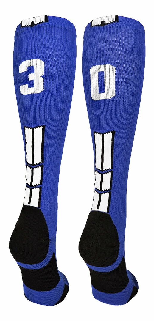 Best Sale ๐ MadSportsStuff โพ Baseball ๐งฆ Socks Royal Player ID Custom Number Over The Calf ๐งฆ Socks For ๐ฅ Softball โพ Baseball Football Boys And ๐ง Girls ๐ 100 MadSportsStuff Baseball Socks Royal Player ID Custom Number Over The Calf Socks For Softball Baseball Football Boys And Girls