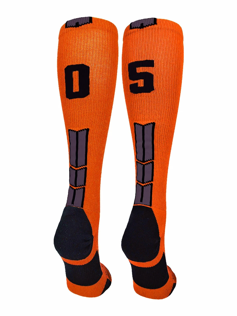 Best Sale ๐ MadSportsStuff ๐ฅ Softball ๐งฆ Socks Orange And Black Player ID Custom Number Over The Calf ๐งฆ Socks For ๐ฅ Softball โพ Baseball Football Boys And ๐ง Girls โญ 74 MadSportsStuff Softball Socks Orange And Black Player ID Custom Number Over The Calf Socks For Softball Baseball Football Boys And Girls