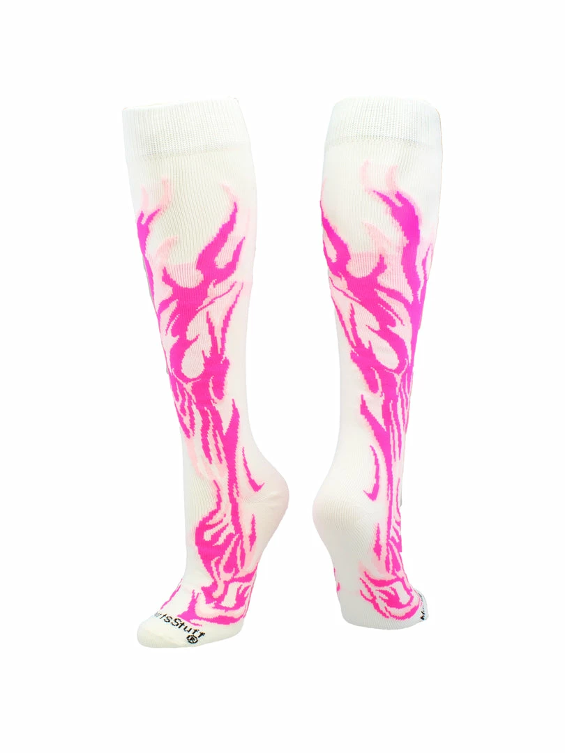 Brand new ๐ MadSportsStuff ๐ฅ Softball ๐งฆ Socks With Flames - For ๐ง Girls Or Boys ๐ฉ Women Or Men โพ Baseball ๐งฆ Socks โค๏ธ 18 MadSportsStuff Softball Socks With Flames - For Girls Or Boys Women Or Men Baseball Socks