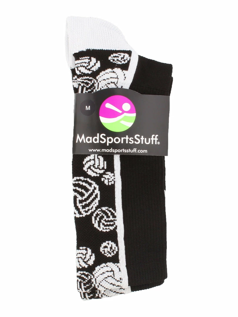Best Pirce ๐ MadSportsStuff Crazy Volleyball Logo Crew ๐งฆ Socks (multiple Colors) Volleyball ๐งฆ Socks ๐ 4 MadSportsStuff Crazy Volleyball Logo Crew Socks (multiple Colors) Volleyball Socks