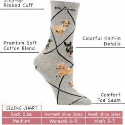 Hot Sale ✨ WHD Chiweenie 🧦 Socks For 👩 Women Gift For 🐶 Dog Lovers ❤️ 6 WHD Chiweenie Socks For Women Gift For Dog Lovers