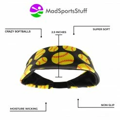 Deals ๐ MadSportsStuff Crazy ๐ฅ Softball Headband With ๐ฅ Softball Logos Headbands ๐ 14 MadSportsStuff Crazy Softball Headband With Softball Logos Headbands