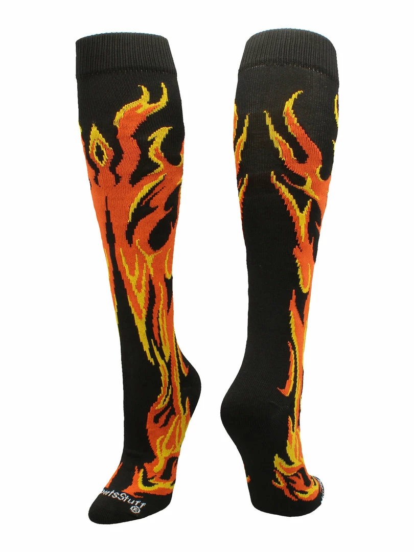 Brand new ๐ MadSportsStuff ๐ฅ Softball ๐งฆ Socks With Flames - For ๐ง Girls Or Boys ๐ฉ Women Or Men โพ Baseball ๐งฆ Socks โค๏ธ 7 MadSportsStuff Softball Socks With Flames - For Girls Or Boys Women Or Men Baseball Socks