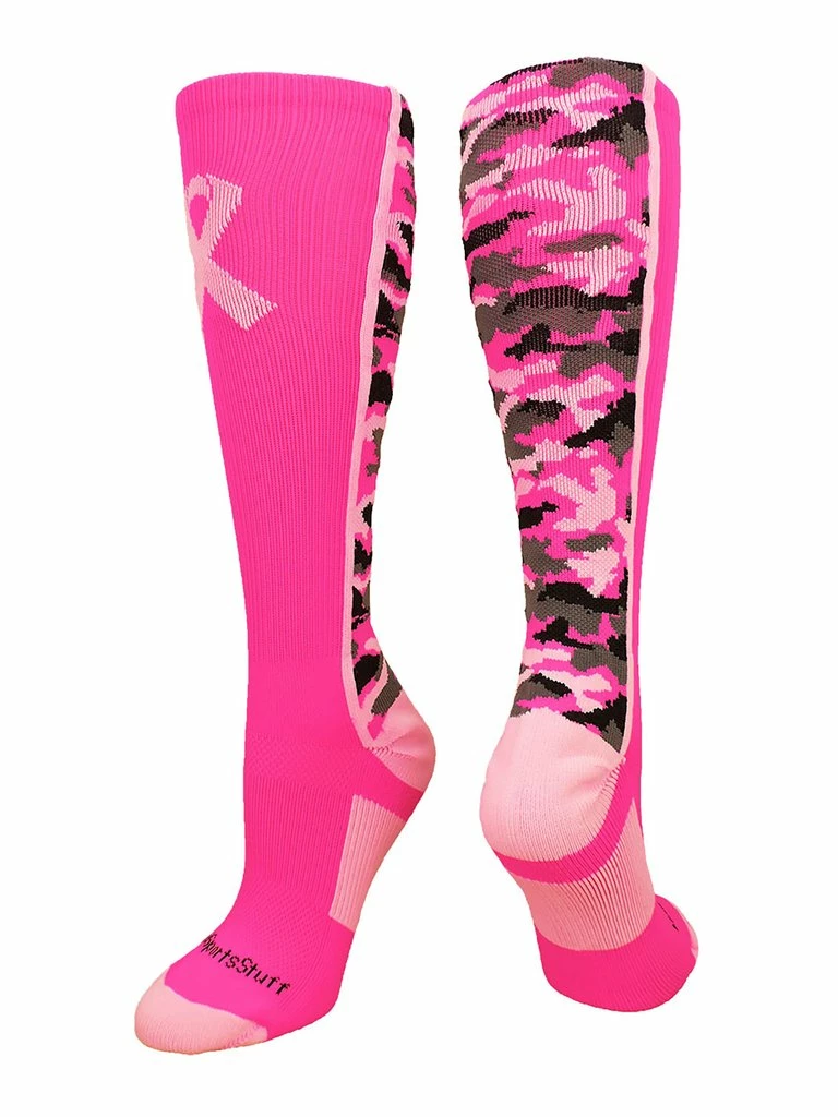 Deals ๐ MadSportsStuff Pink Ribbon Breast Cancer Awareness Camo Over The Calf ๐งฆ Socks (multiple Colors) โพ Baseball ๐งฆ Socks โจ 10 MadSportsStuff Pink Ribbon Breast Cancer Awareness Camo Over The Calf Socks (multiple Colors) Baseball Socks