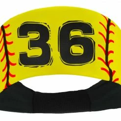 MadSportsStuff Softball Headband For Girls With Jersey Number (numbers 00-39) Headbands