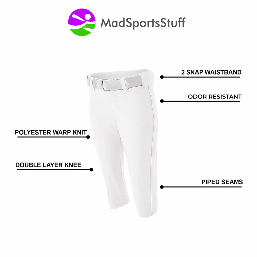 Best Sale โ MadSportsStuff ๐ฉ Womens ๐ฅ Softball Pants Capri Length Pro Line ๐ฅฐ 2 MadSportsStuff Womens Softball Pants Capri Length Pro Line