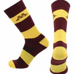 TCK Minnesota Golden Gophers Socks Game Day Striped Crew Socks