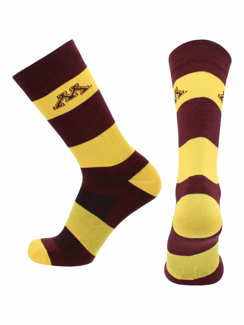 Discount ๐ TCK Minnesota Golden Gophers ๐งฆ Socks Game Day Striped Crew ๐งฆ Socks ๐ 2 TCK Minnesota Golden Gophers Socks Game Day Striped Crew Socks