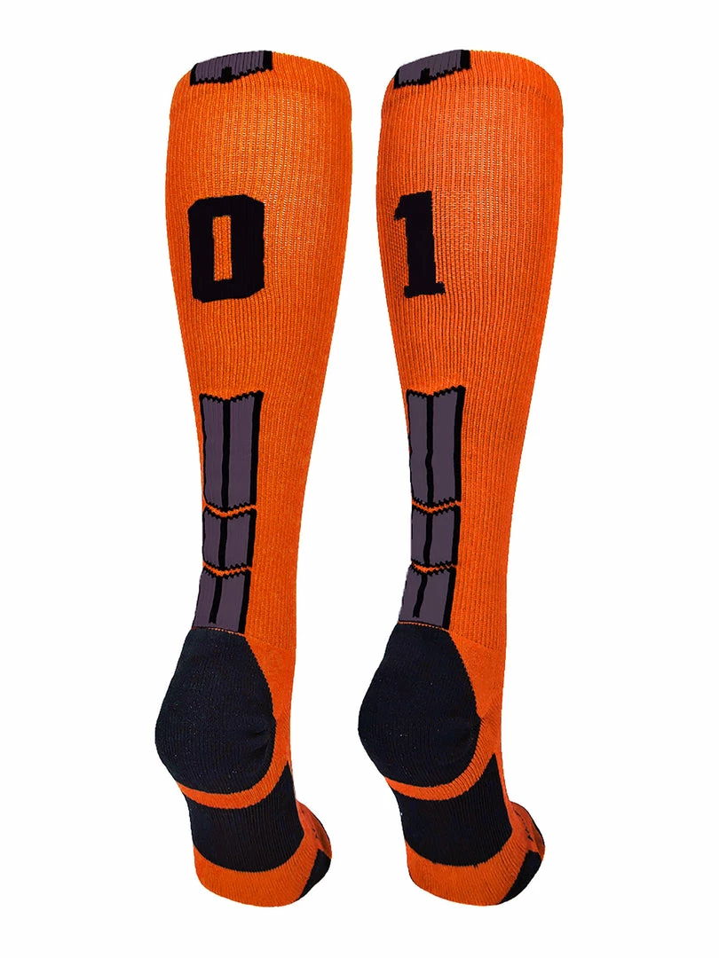 Best Sale ๐ MadSportsStuff ๐ฅ Softball ๐งฆ Socks Orange And Black Player ID Custom Number Over The Calf ๐งฆ Socks For ๐ฅ Softball โพ Baseball Football Boys And ๐ง Girls โญ 78 MadSportsStuff Softball Socks Orange And Black Player ID Custom Number Over The Calf Socks For Softball Baseball Football Boys And Girls