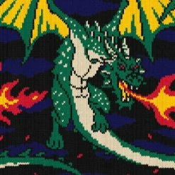 MadSportsStuff Baseball Socks Medieval Dragon Over The Calf Athletic Socks