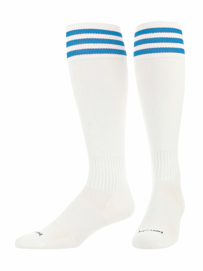 Top 10 ๐ TCK Soccer ๐งฆ Socks With Stripes- For Boys Or ๐ง Girls- Men Or ๐ฉ Women - Extra Cross-Stretch For Shin Guards ๐ 24 TCK Soccer Socks With Stripes- For Boys Or Girls- Men Or Women - Extra Cross-Stretch For Shin Guards