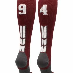 Best Sale ๐ MadSportsStuff ๐ฅ Softball ๐งฆ Socks Maroon Player ID Custom Number Over The Calf ๐งฆ Socks For ๐ฅ Softball โพ Baseball Football Boys And ๐ง Girls ๐คฉ 139 MadSportsStuff Softball Socks Maroon Player ID Custom Number Over The Calf Socks For Softball Baseball Football Boys And Girls