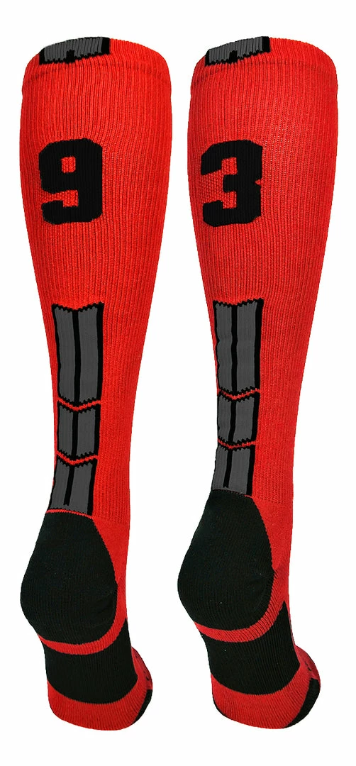 Wholesale π₯° MadSportsStuff βΎ Baseball 𧦠Socks Red And Black Player ID Custom Number Over The Calf 𧦠Socks For π₯ Softball βΎ Baseball Football Boys And π§ Girls π 37 MadSportsStuff Baseball Socks Red And Black Player ID Custom Number Over The Calf Socks For Softball Baseball Football Boys And Girls