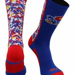 Discount ๐ฅ TCK Kansas Jayhawks ๐งฆ Socks Digital Camo Crew โญ 11 TCK Kansas Jayhawks Socks Digital Camo Crew