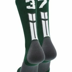 Buy โ๏ธ MadSportsStuff Dark Green Player ID Custom Number Crew ๐งฆ Socks For ๐ Basketball Lacrosse Volleyball Boys And ๐ง Girls ๐ 197 MadSportsStuff Dark Green Player ID Custom Number Crew Socks For Basketball Lacrosse Volleyball Boys And Girls