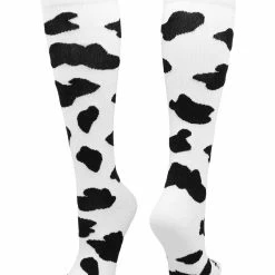 TCK Softball Socks Krazisox Cow Print Over The Calf Socks
