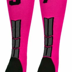 Discount ๐ฅ MadSportsStuff Neon Pink And Black Player ID Custom Number Over The Calf ๐งฆ Socks For ๐ฅ Softball โพ Baseball Football Boys And ๐ง Girls โพ Baseball ๐งฆ Socks ๐ 199 MadSportsStuff Neon Pink And Black Player ID Custom Number Over The Calf Socks For Softball Baseball Football Boys And Girls Baseball Socks