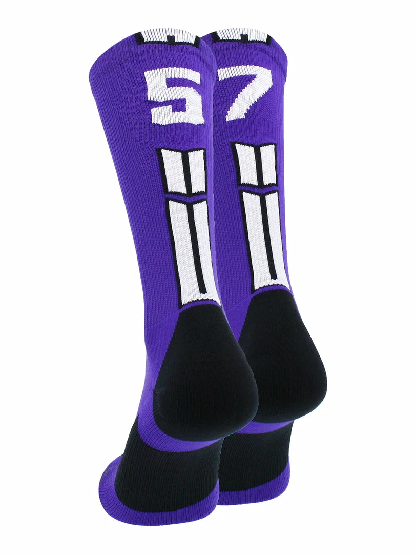 Brand new ๐ฅฐ MadSportsStuff Purple Player ID Custom Number Crew ๐งฆ Socks For ๐ Basketball Lacrosse Volleyball Boys And ๐ง Girls ๐ 22 MadSportsStuff Purple Player ID Custom Number Crew Socks For Basketball Lacrosse Volleyball Boys And Girls