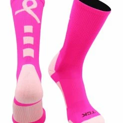Buy ๐งจ TCK Volleyball ๐งฆ Socks Baseline Breast Cancer Awareness Athletic Crew ๐งฆ Socks (Kids And Adult Sizes) ๐ 15 TCK Volleyball Socks Baseline Breast Cancer Awareness Athletic Crew Socks (Kids And Adult Sizes)