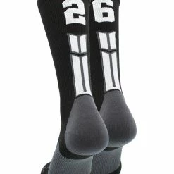 Buy โญ MadSportsStuff Black Player ID Custom Number Crew ๐งฆ Socks For ๐ Basketball Lacrosse Volleyball Boys And ๐ง Girls ๐ 207 MadSportsStuff Black Player ID Custom Number Crew Socks For Basketball Lacrosse Volleyball Boys And Girls
