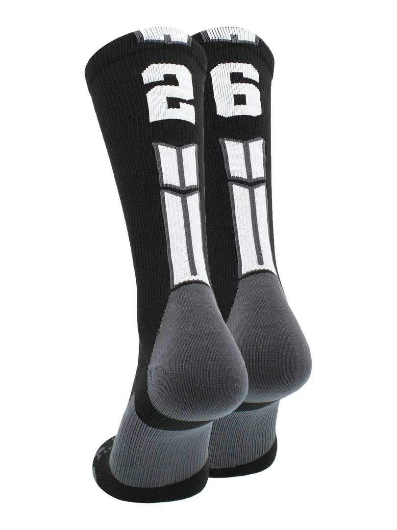 Outlet ๐งจ MadSportsStuff Black Player ID Custom Number Crew ๐งฆ Socks For ๐ Basketball Lacrosse Volleyball Boys And ๐ง Girls Volleyball ๐งฆ Socks ๐ฏ 103 MadSportsStuff Black Player ID Custom Number Crew Socks For Basketball Lacrosse Volleyball Boys And Girls Volleyball Socks