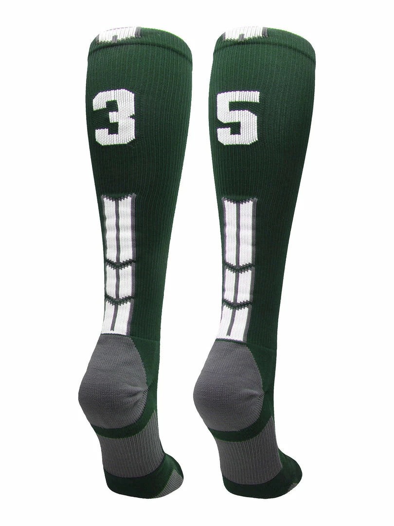 Best Pirce ๐ MadSportsStuff Dark Green Player ID Custom Number Over The Calf ๐งฆ Socks For ๐ฅ Softball โพ Baseball Football Boys And ๐ง Girls ๐ฅ Softball ๐งฆ Socks ๐คฉ 95 MadSportsStuff Dark Green Player ID Custom Number Over The Calf Socks For Softball Baseball Football Boys And Girls Softball Socks