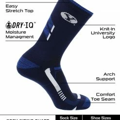 TCK BYU Cougars Socks Brigham Young University Cougars Champion Crew Socks