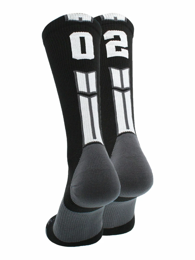 Outlet ๐งจ MadSportsStuff Black Player ID Custom Number Crew ๐งฆ Socks For ๐ Basketball Lacrosse Volleyball Boys And ๐ง Girls Volleyball ๐งฆ Socks ๐ฏ 76 MadSportsStuff Black Player ID Custom Number Crew Socks For Basketball Lacrosse Volleyball Boys And Girls Volleyball Socks