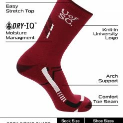 TCK All Schools South Carolina Gamecocks Socks University Of South Carolina Gamecocks Champion Crew Socks