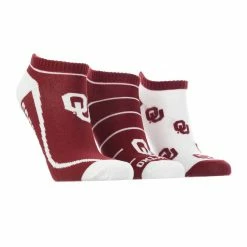Best Sale ๐ TCK OU Oklahoma Sooners No Show ๐งฆ Socks Full Field 3 Pack All Schools ๐ 7 TCK OU Oklahoma Sooners No Show Socks Full Field 3 Pack All Schools