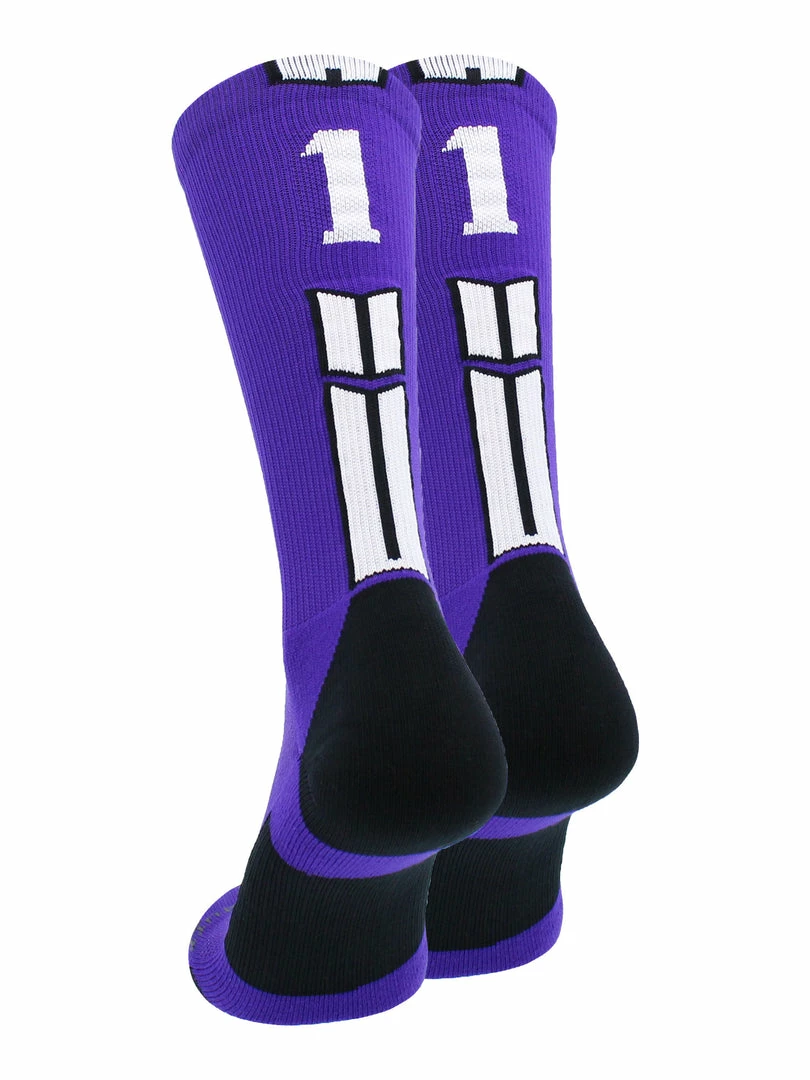 Brand new ๐ฅฐ MadSportsStuff Purple Player ID Custom Number Crew ๐งฆ Socks For ๐ Basketball Lacrosse Volleyball Boys And ๐ง Girls ๐ 67 MadSportsStuff Purple Player ID Custom Number Crew Socks For Basketball Lacrosse Volleyball Boys And Girls