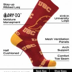 Coupon ๐ TCK All Schools USC Trojans ๐งฆ Socks Crew Length Sock Mayhem ๐ 6 TCK All Schools USC Trojans Socks Crew Length Sock Mayhem