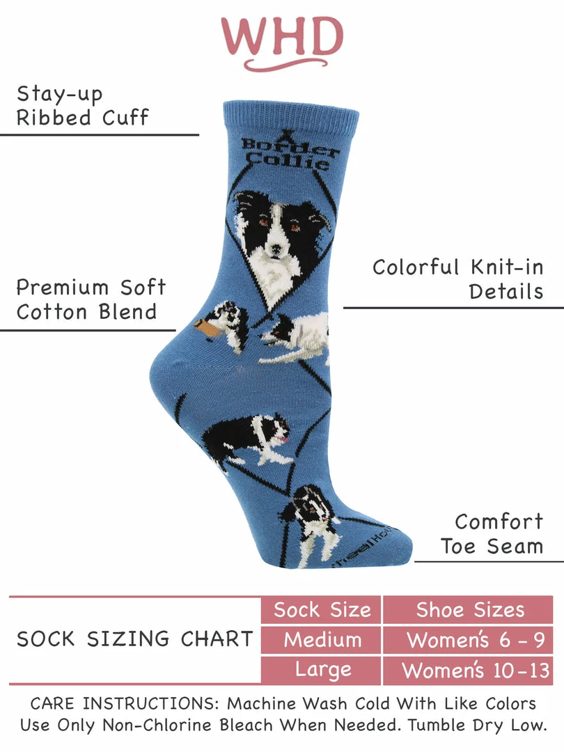 Deals ๐ฅฐ WHD Border Collie ๐งฆ Socks For ๐ฉ Women Gift For ๐ฆฎ Dog Lovers ๐ 3 WHD Border Collie Socks For Women Gift For Dog Lovers