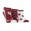 TCK OU Oklahoma Sooners No Show Socks Full Field 3 Pack All Schools