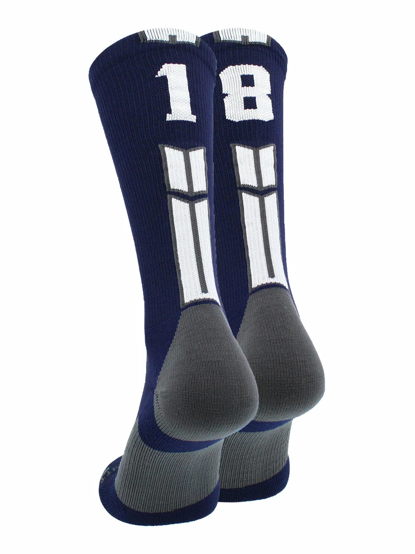 Deals ๐ MadSportsStuff Volleyball ๐งฆ Socks Navy Player ID Custom Number Crew ๐งฆ Socks For ๐ Basketball Lacrosse Volleyball Boys And ๐ง Girls ๐ 60 MadSportsStuff Volleyball Socks Navy Player ID Custom Number Crew Socks For Basketball Lacrosse Volleyball Boys And Girls