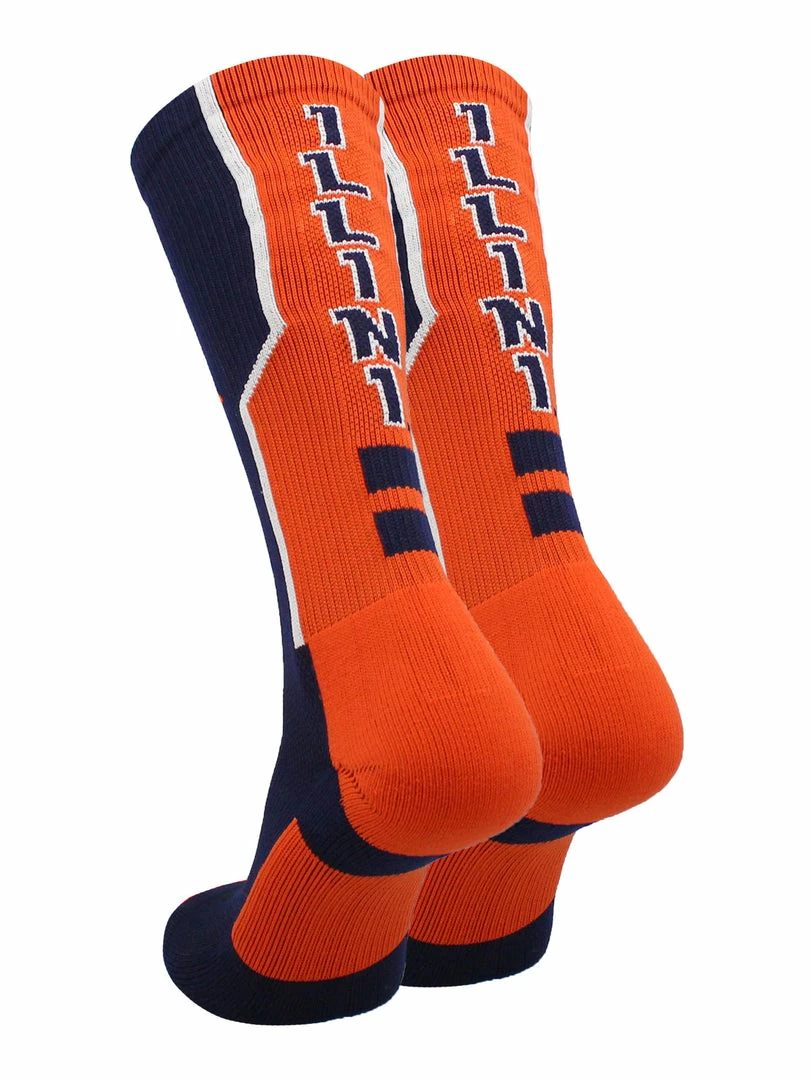 Cheapest ๐งจ TCK Illinois Fighting Illini ๐งฆ Socks Perimeter Crew ๐ 2 TCK Illinois Fighting Illini Socks Perimeter Crew
