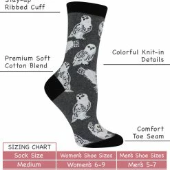 Top 10 ๐ WHD Owl ๐งฆ Socks For ๐ฉ Women Gift For Bird Lovers Crazy ๐งฆ Socks - Crew ๐ 8 WHD Owl Socks For Women Gift For Bird Lovers Crazy Socks - Crew