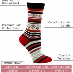 WHD Crazy Socks - Crew Southwest Design Socks For Women Gift For Southwest Lovers