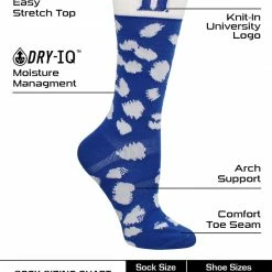 TCK All Schools Duke Blue Devils Socks Womens Savage Crew Socks