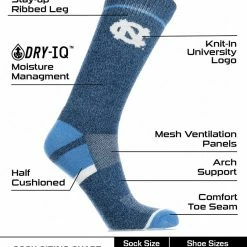 TCK North Carolina Tar Heels Socks Victory Parade Crew Length