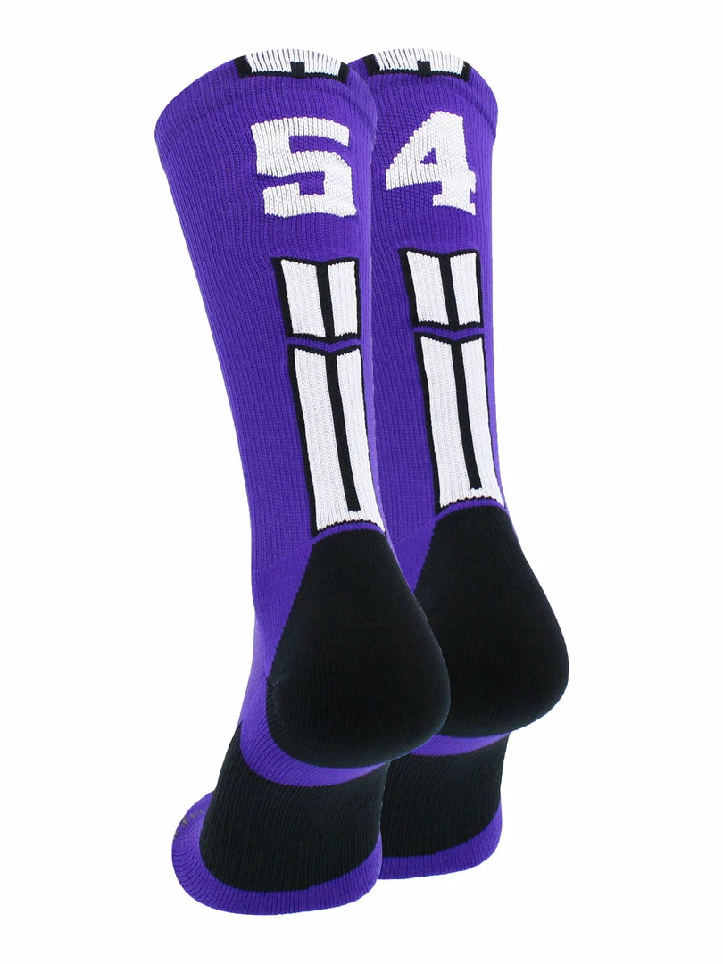 Brand new ๐ฅฐ MadSportsStuff Purple Player ID Custom Number Crew ๐งฆ Socks For ๐ Basketball Lacrosse Volleyball Boys And ๐ง Girls ๐ 25 MadSportsStuff Purple Player ID Custom Number Crew Socks For Basketball Lacrosse Volleyball Boys And Girls