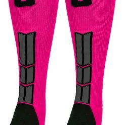 Best Sale ๐ MadSportsStuff โพ Baseball ๐งฆ Socks Neon Pink And Black Player ID Custom Number Over The Calf ๐งฆ Socks For ๐ฅ Softball โพ Baseball Football Boys And ๐ง Girls โจ 130 MadSportsStuff Baseball Socks Neon Pink And Black Player ID Custom Number Over The Calf Socks For Softball Baseball Football Boys And Girls
