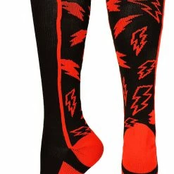 MadSportsStuff Baseball Socks Crazy Socks With Lightning Bolts (multiple Colors)