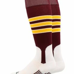 TCK Baseball Stirrup Socks With Stripes Pattern D Baseball Socks