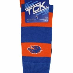 Flash Sale ✨ TCK Boise State Broncos 🧦 Socks Game Day Striped Crew 🧦 Socks All Schools 🔥 8 TCK Boise State Broncos Socks Game Day Striped Crew Socks All Schools