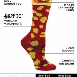 Discount โค๏ธ TCK All Schools Iowa State Cyclones ๐งฆ Socks ๐ฉ Womens Savage Crew ๐งฆ Socks ๐ 7 TCK All Schools Iowa State Cyclones Socks Womens Savage Crew Socks